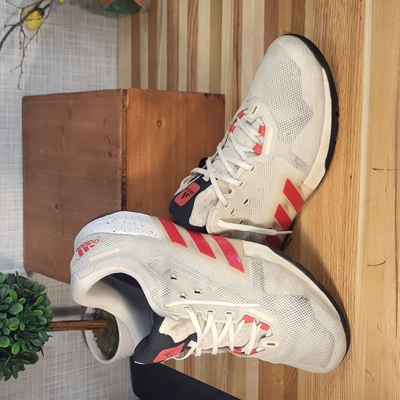 Adidas Dropset, Golden Biege and Red, Trainer Sneakers - Picture 6 of 7